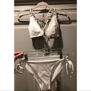 White Tie Up Bikini